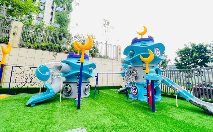 上饶幼儿园户外攀爬滑梯定制项目