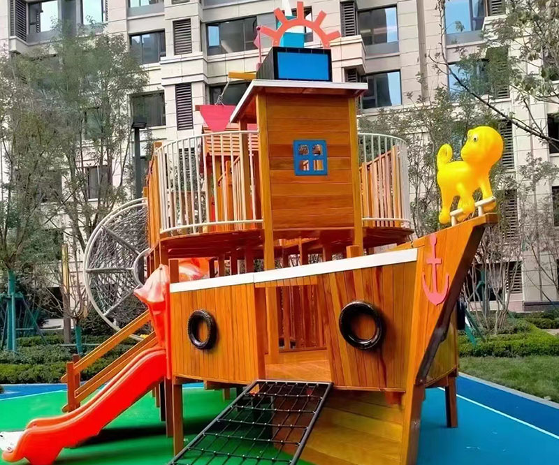 大型木质海盗船无动力设备